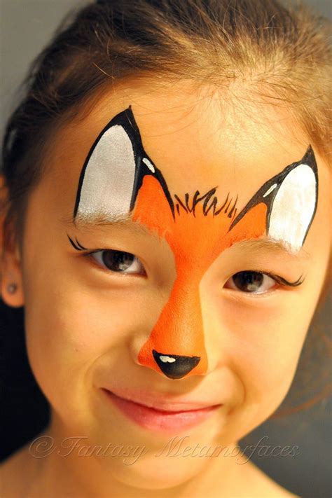 fox face paint simple